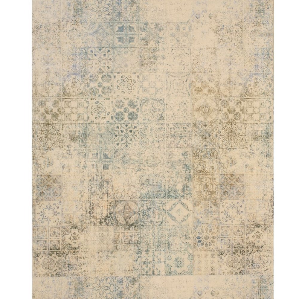 Distressed Bohemian Mosaic Rug